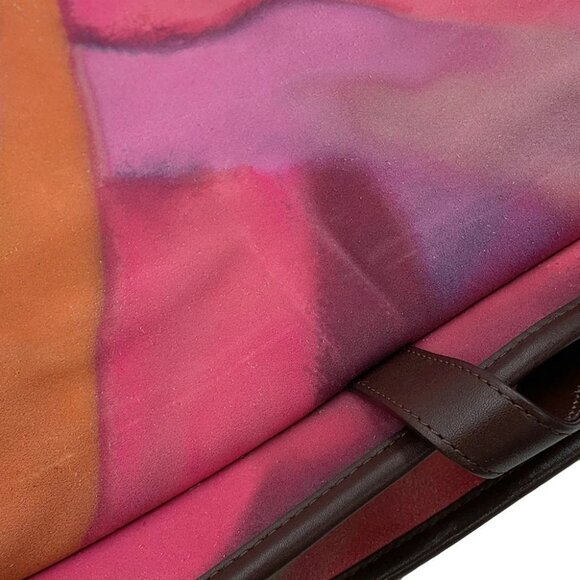 CHANEL CC Logo Embroidery Messenger Bag Suede / Leather Multicolor - Picture 8 of 16